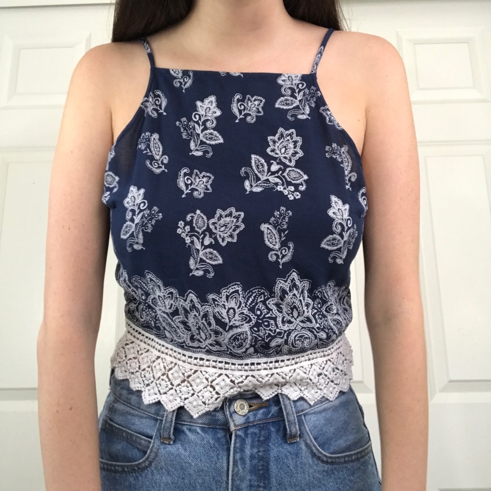 Tie back tank top